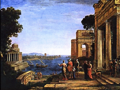 Claude Lorrain, Didone mostra Cartagine ad Enea, 1676